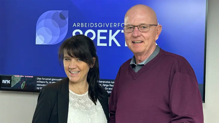 Anne-Kari Bratten og Terje Svabø under opptak av Bratten Betrakter. Foto: Spekter